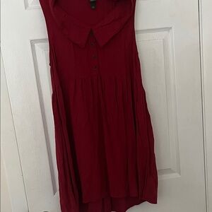 Wild Fable Deep Red Sleeveless Blouse